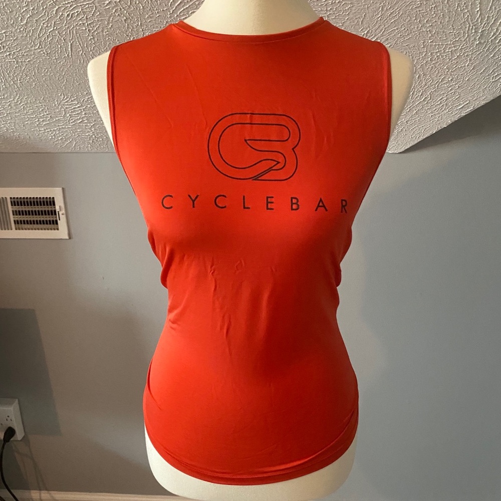 Cyclebar orange muscle top